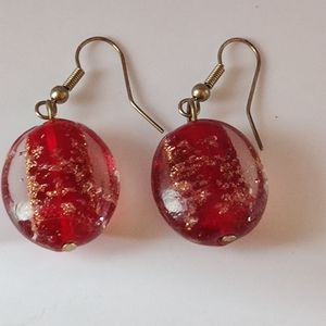 Vintage murano glass earrings